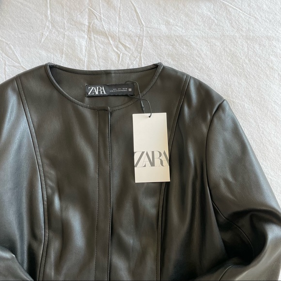 Zara faux leather jacket - Picture 11 of 12